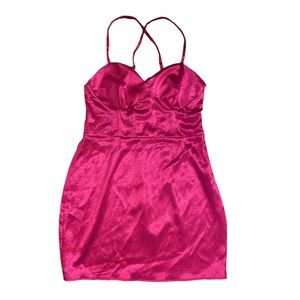 NWOT Wild Fable Women's Sleeveless Corset Satin Bodycon Dress Size M